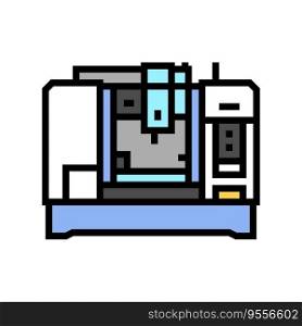 machining center manufacturing engineer color icon vector. machining center manufacturing engineer sign. isolated symbol illustration. machining center manufacturing engineer color icon vector illustration