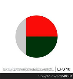 Madagascar Flag Icon Template