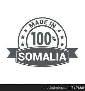 Made in Somalia stamp design vector