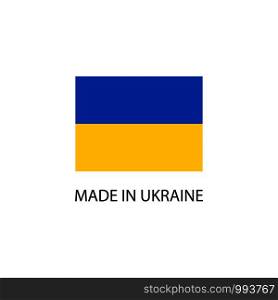 Made in Ukraine sign icon. Vecor eps10. Made in Ukraine sign