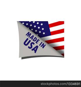 Made in USA sign symbol. Vector illustration EPS 10