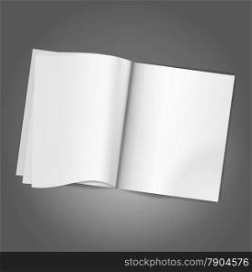 Magazine Blank Page background template. Vector illustration. EPS10 opacity
