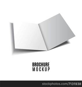 Magazine, booklet, postcard, flyer business card or brochure mockup template. Magazine, booklet, postcard, flyer, business 3d card or brochure mockup template isolated on white.