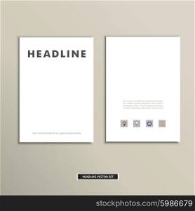 Magazine cover template with clean fronts eps.. Magazine cover template with clean fronts eps