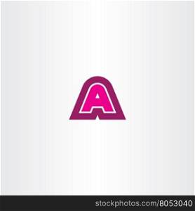magenta a letter logotype logo icon sign