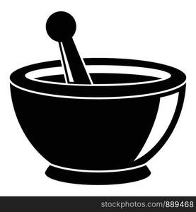 Magic bowl icon. Simple illustration of magic bowl vector icon for web design isolated on white background. Magic bowl icon, simple style