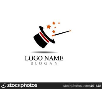 Magic cap logo concept,vector illustration design