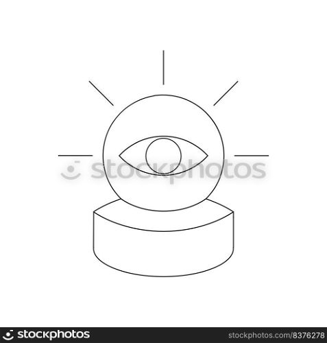 Magic crystal ball icon vector illustration design