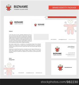 Magic doll Business Letterhead, Envelope and visiting Card Design vector template