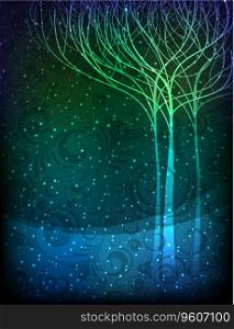 Magic forest Royalty Free Vector Image