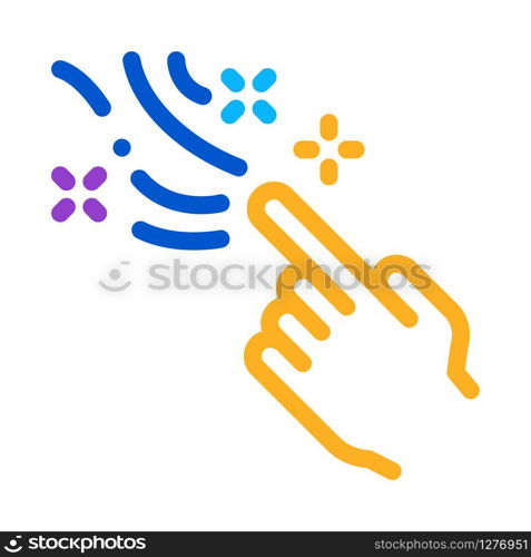 Magic Gesture Icon Vector. Outline Magic Gesture Sign. Color Isolated Contour Symbol Illustration. Magic Gesture Icon Vector Outline Illustration