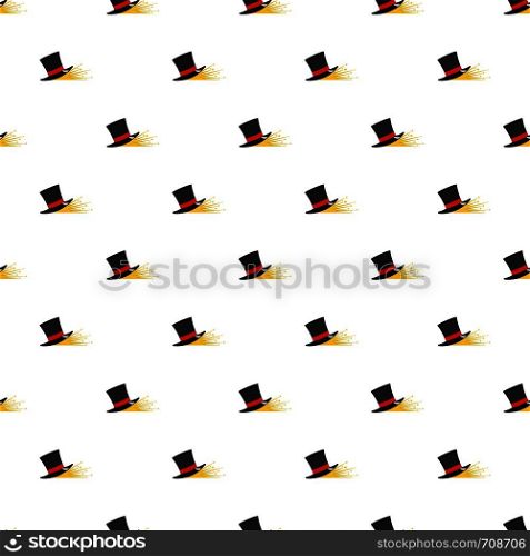 Magic hat pattern seamless in flat style for any design. Magic hat pattern seamless