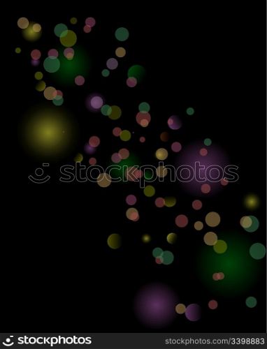 Magic lights background for design use. Vector illustration.