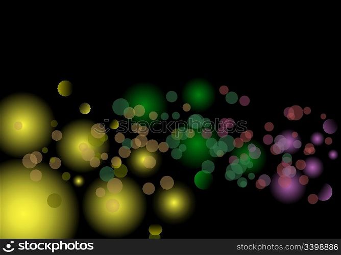 Magic lights background for design use. Vector illustration.