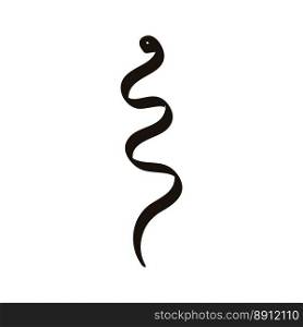 Magic Mystical snakes. Freaky quirky snakes in modern doodle style. Vector illustration. Magic Mystical snakes. Freaky quirky snakes in modern doodle style