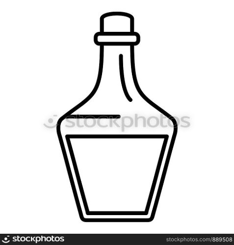 Magic potion icon. Outline magic potion vector icon for web design isolated on white background. Magic potion icon, outline style