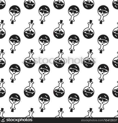 Magic potion pattern seamless background texture repeat wallpaper geometric vector. Magic potion pattern seamless vector