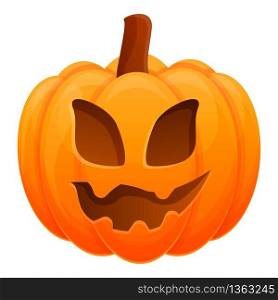 Magic pumpkin icon. Cartoon of magic pumpkin vector icon for web design isolated on white background. Magic pumpkin icon, cartoon style