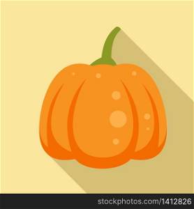 Magic pumpkin icon. Flat illustration of magic pumpkin vector icon for web design. Magic pumpkin icon, flat style