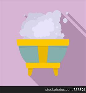 Magic smoke bowl icon. Flat illustration of magic smoke bowl vector icon for web design. Magic smoke bowl icon, flat style