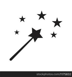 magic stick logo vector template