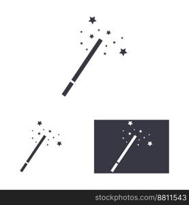 magic wand icon logo vector