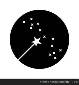 Magic wand icon vector symbol design