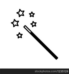 magic wand - magic stick icon vector design template