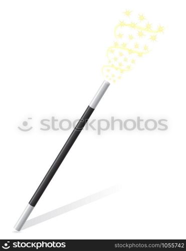 magic wand vector illustration isolated on white background