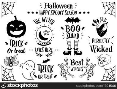 Magical halloween quote illustration Vector for banner, poster, flyer