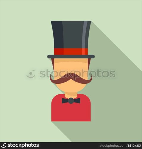 Magician icon. Flat illustration of magician vector icon for web design. Magician icon, flat style