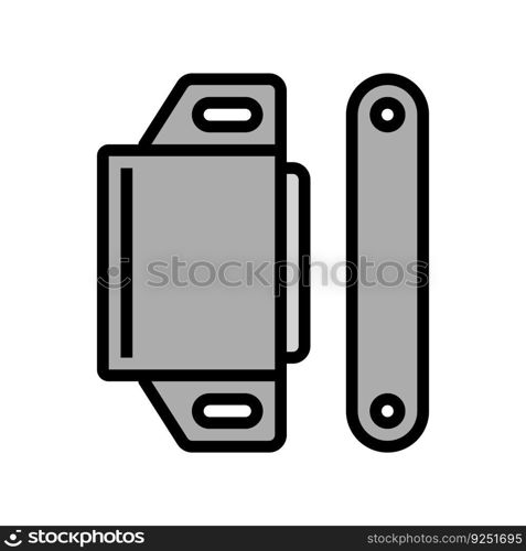 magnetic catch hardware furniture fitting color icon vector. magnetic catch hardware furniture fitting sign. isolated symbol illustration. magnetic catch hardware furniture fitting color icon vector illustration