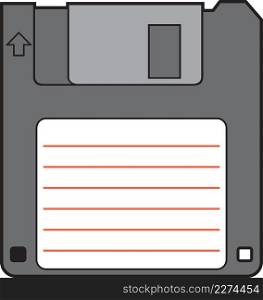 Magnetic floppy disk icon design