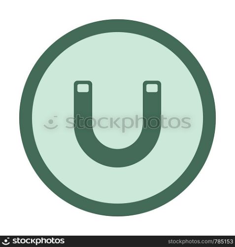 magnetic steel circle icon