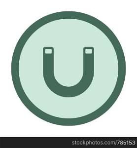 magnetic steel circle icon