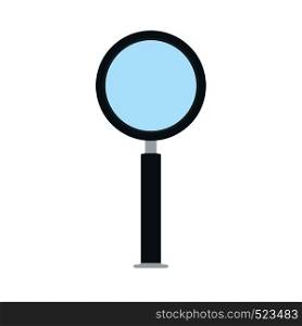 Magnification optical glass sign vector icon exploration nstrument. Search object equipment enlarge lens loupe