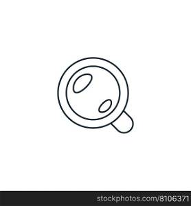 Magnifier creative icon from stationery icons Vector Image