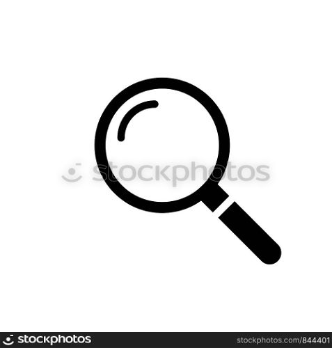 Magnifier glass icon search or zoom symbol.Loupe optical object. Isolated on white background. EPS 10. Magnifier glass icon search or zoom symbol.Loupe optical object. Isolated on white background.