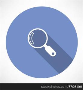 Magnifier icon. Flat modern style vector illustration