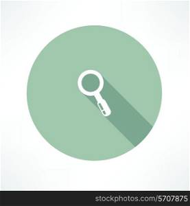 Magnifier icon Flat modern style vector illustration