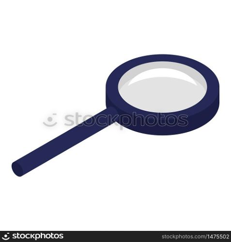 Magnifier icon. Isometric of magnifier vector icon for web design isolated on white background. Magnifier icon, isometric style