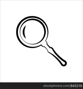 Magnifier Icon, Magnify Glass, Lens Icon Vector Art Illustration