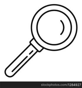 Magnifier icon. Outline magnifier vector icon for web design isolated on white background. Magnifier icon, outline style