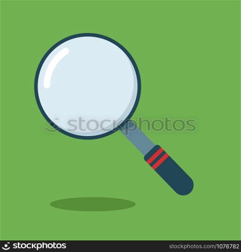 Magnifier, illustration, vector on white background.