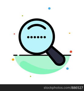 Magnifier, Search, Dote Abstract Flat Color Icon Template