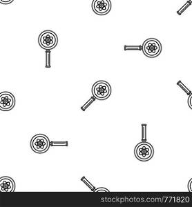 Magnify glass atom pattern seamless vector repeat geometric for any web design. Magnify glass atom pattern seamless vector