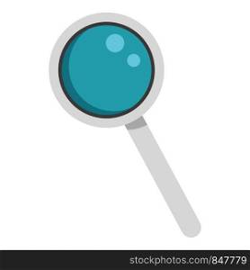 Magnify glass icon. Flat illustration of magnify glass vector icon for web design. Magnify glass icon, flat style