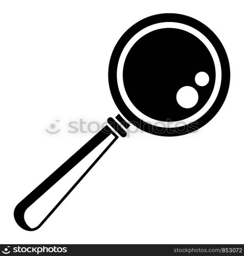 Magnify glass icon. Simple illustration of magnify glass vector icon for web design isolated on white background. Magnify glass icon, simple style