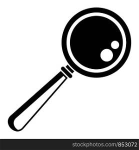 Magnify glass icon. Simple illustration of magnify glass vector icon for web design isolated on white background. Magnify glass icon, simple style