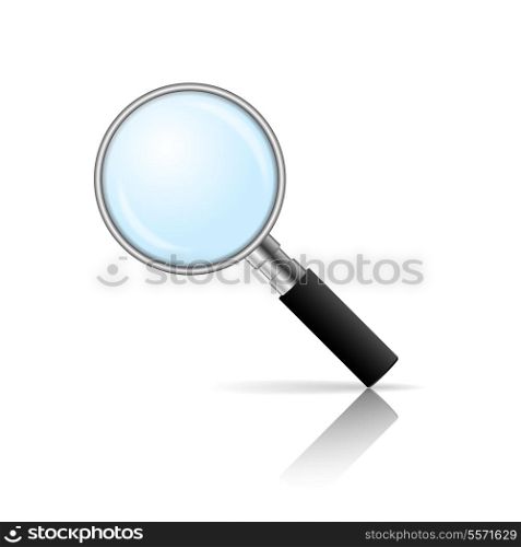 Magnifying glass for look research and focus decorative element icon vector illustration